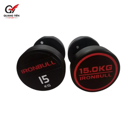 Tạ tay thép bọc cao su IronBull IR04 nhập khẩu 15kg ( giá 1 quả )