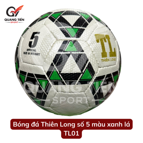 Quả bóng đá Thiên Long số 5 Hoa ( tặng kèm kim bơm và lưới đựng bóng )