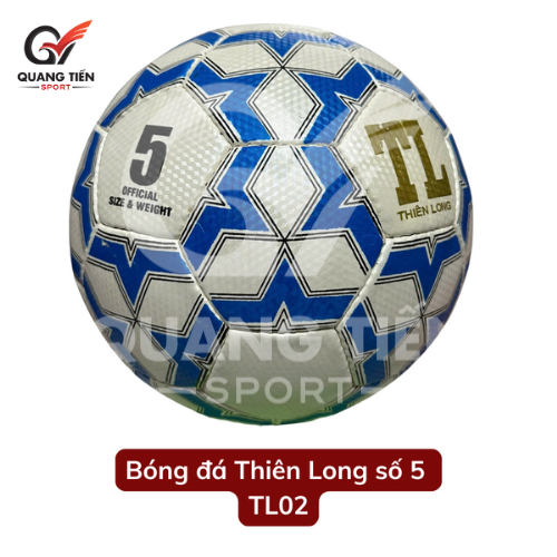 Quả bóng đá Thiên Long số 5 Hoa ( tặng kèm kim bơm và lưới đựng bóng )