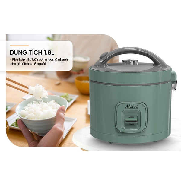 Nồi cơm điện 1.8L Sunhouse Mama SHD8666G