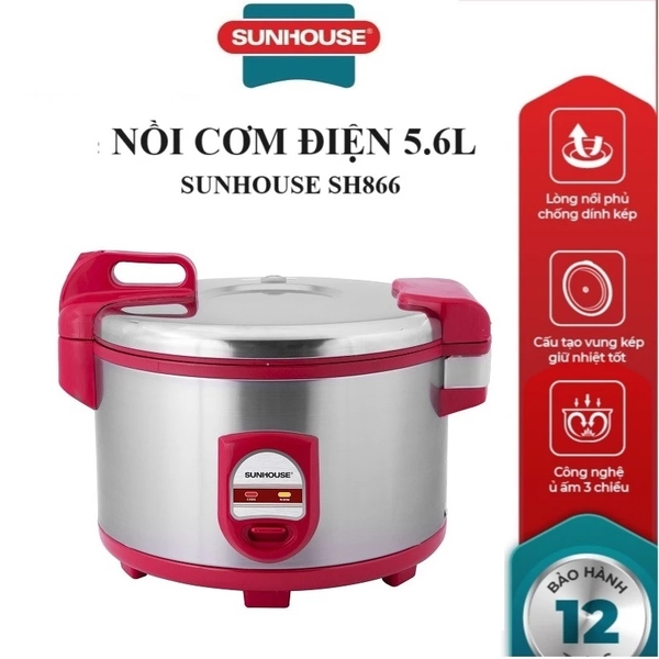 Nồi cơm điện 5.6L Sunhouse SH866