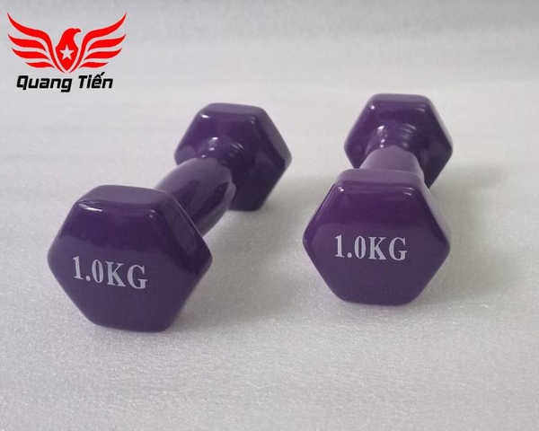 Tạ tay cao su cao cấp 1 kg Tím (giá 1 chiếc)