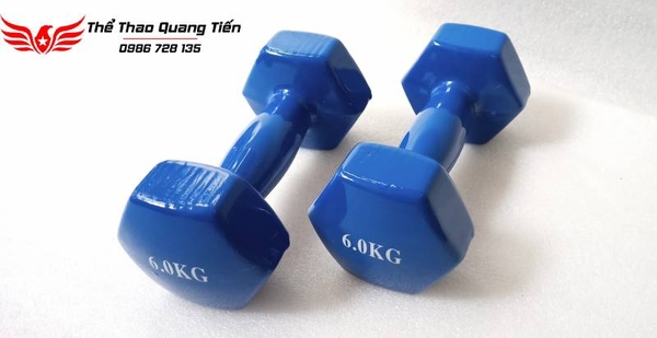 Tạ tay cao su cao cấp siêu đẹp 6kg (giá 1 chiếc)