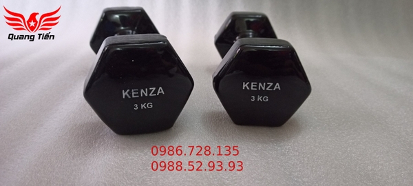 Tạ tay cao su cao cấp Kenza 3 kg (giá 1 quả)