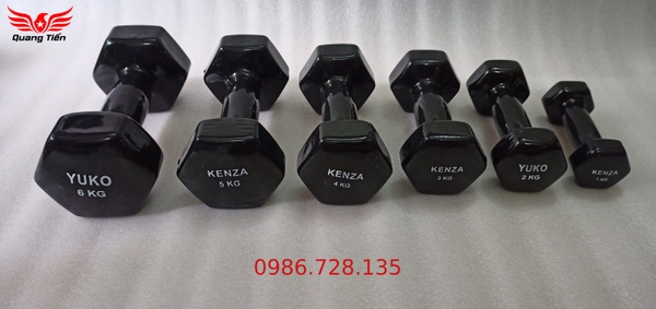 Tạ tay cao su cao cấp Kenza 2 kg (giá 1 quả)
