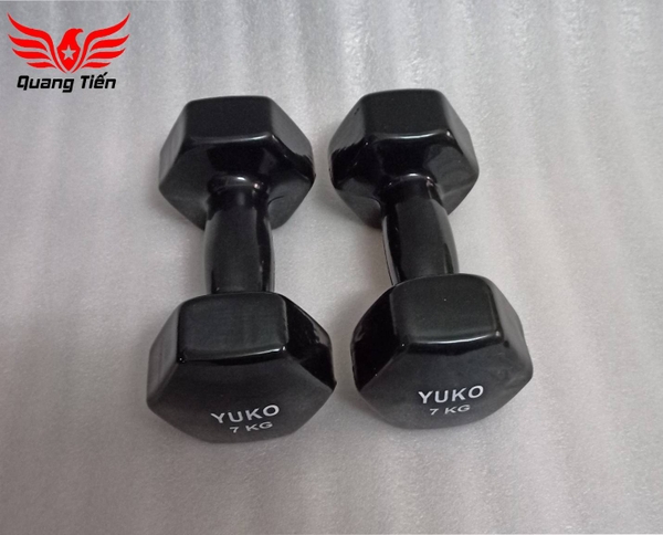 Tạ tay cao su cao cấp yuko 7 kg (giá 1 quả)