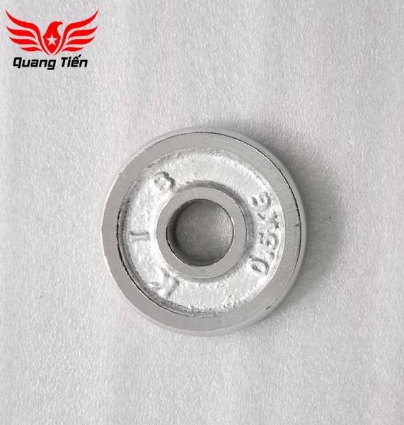 Tạ bánh đĩa sắt nhập khẩu siêu đẹp mạ inox 0,75kg