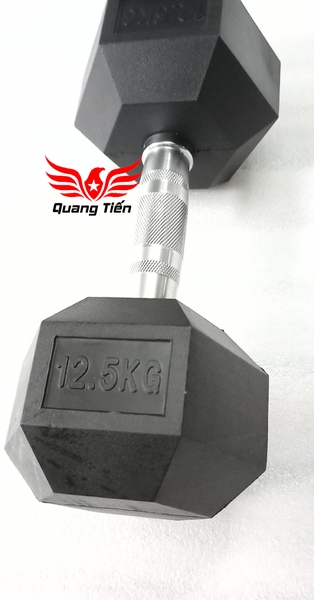 Tạ tay cao su lục giác cao cấp Iron Bull 12,5kg nhập khẩu ( giá 1 quả )