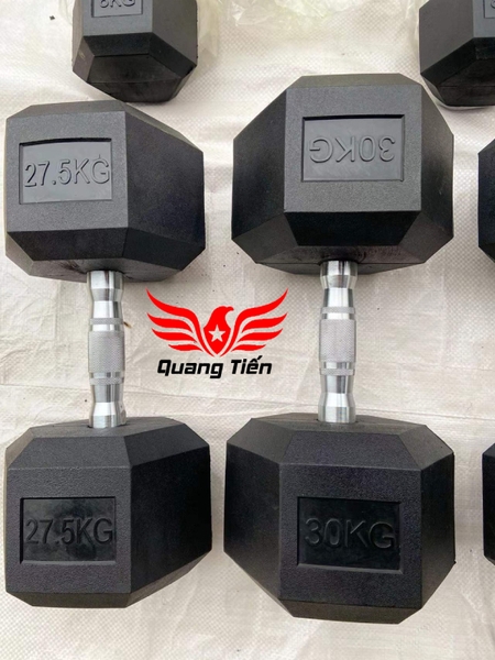 Tạ tay cao su lục giác cao cấp Iron Bull 25 kg nhập khẩu ( giá 1 quả )