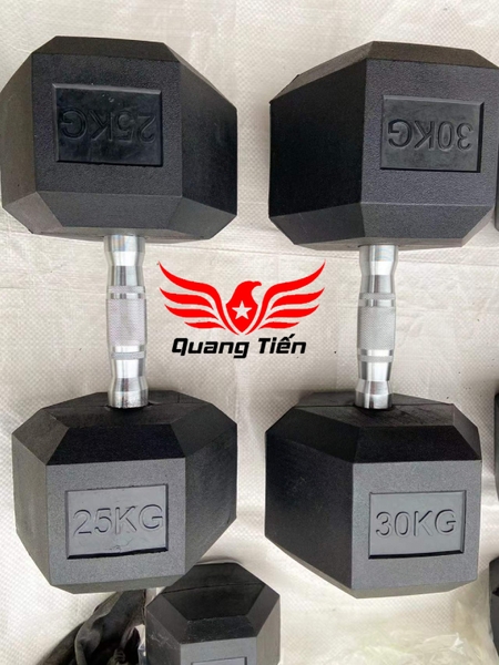Tạ tay cao su lục giác cao cấp Iron Bull 20 kg nhập khẩu ( giá 1 quả )