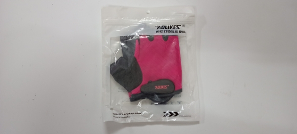 Găng Tay tập gym Aolikes A-112 chính hãng cao cấp ( màu hồng dâu)