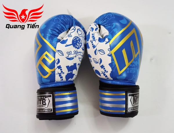 Găng tay boxing mini màu xanh cho trẻ em MTB 6oz 5.0