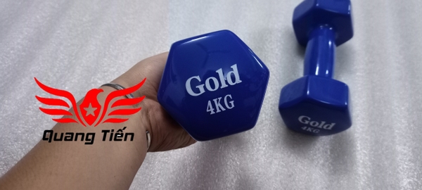tạ gold xanh 4kg cao cấp chính hãng
