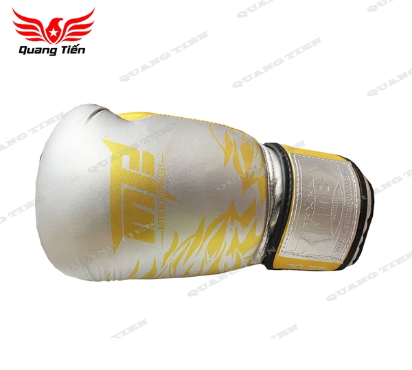 Găng tay boxing MTB new 2026 bạc kim màu Vàng