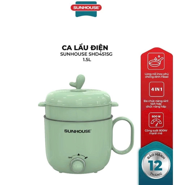 Ca lẩu điện 1.5L Sunhouse SHD4515G