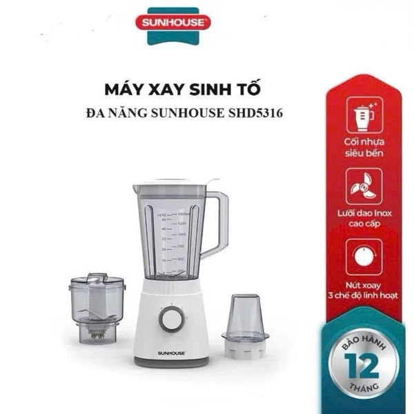Máy xay sinh tố đa năng Sunhouse SHD53163