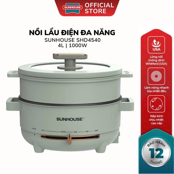 Lẩu điện đa năng 4L Sunhouse SHD4540