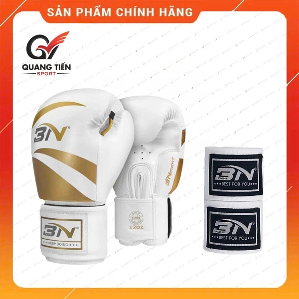 Combo Găng + băng quấn võ thuật đồng màu BN Fight có nhiều màu và size chọn lựa