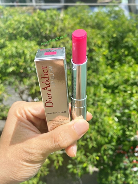 Son dưỡng Dior Addict Lip Glow Raspberry dưỡng mềm và tăng sắc môi  007  hồng hoa new