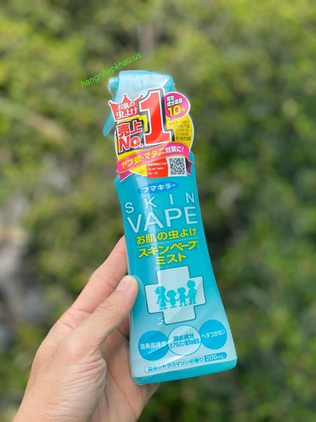 Xịt chống muỗi và côn trùng Skin Vape (200ml)- MADE IN JAPAN.