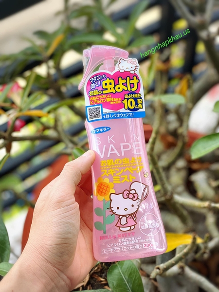 Xịt chống muỗi hương Đào Skin Vape 200ml - MADE IN JAPAN