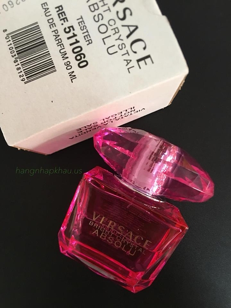 Versace Bright Crystal Absolu EDP 90ml TESTER - MADE IN ITALY.