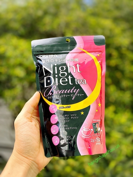 Trà giảm cân ban đêm Orihiro Night Diet Tea Beauty ( 16 GÓI )- MADE IN JAPAN