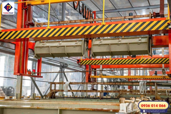 Dây chuyền mạ kẽm điện phân tự động tại Thịnh Phát 