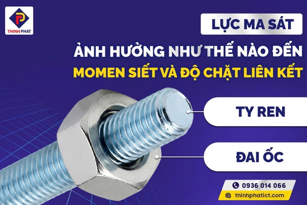 Lực Ma Sát Ảnh Hưởng Đến Momen Siết Và Độ Chặt Liên Kết Ty Ren Với Đai Ốc Như Thế Nào?