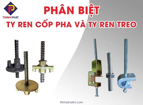 Phân biệt ty ren cốp pha và ty ren