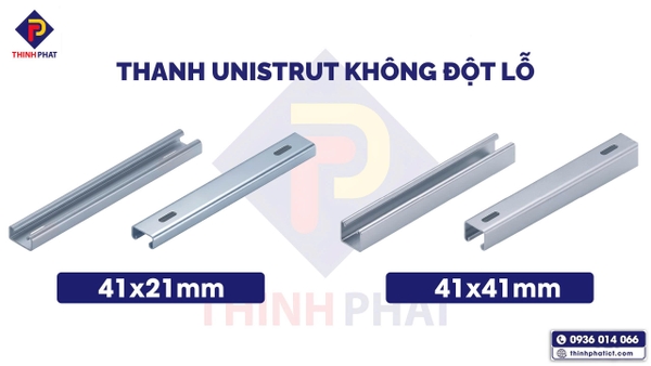 Thanh unistrut không đột lỗ Thịnh Phát