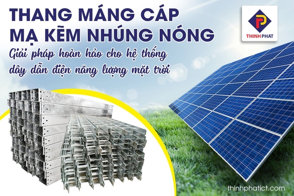 Thang máng cáp mạ kẽm nhúng nóng lắp đặt ngoài trời