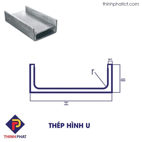 Bản vẽ kỹ thuật thép hình chữ U