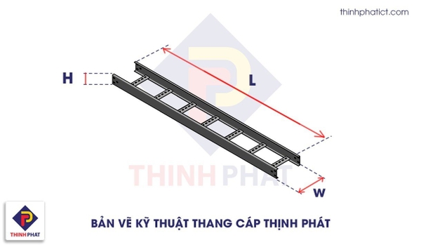 Các kích thước thang cáp