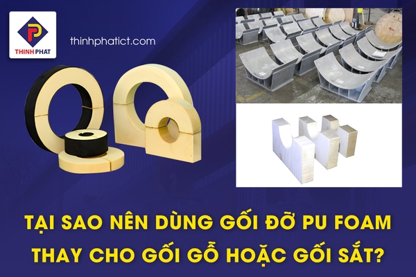 Gối đỡ PU Foam đang dần thay thế các loại gối đỡ ống khác