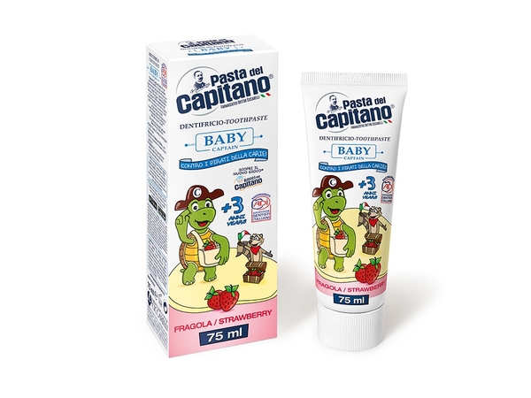 Kem đánh răng cho trẻ em Pasta del Capitano hương dâu 75ml