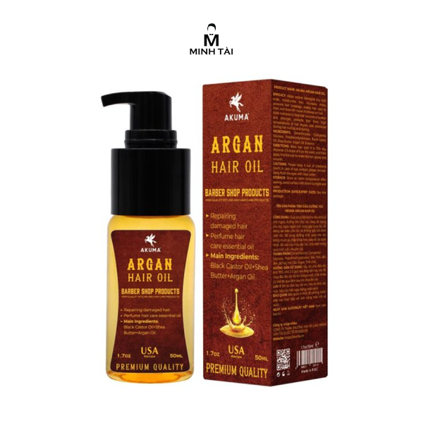 Tinh dầu dưỡng tóc AKUMA Argan Hair Oil