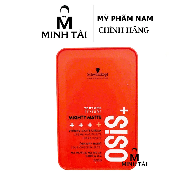Kem giữ nếp tóc cứng Osis+ Mighty Matte 100ml