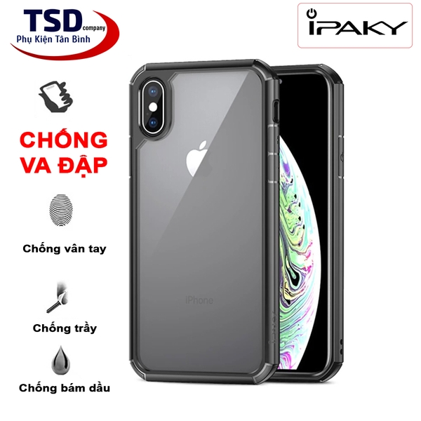 Ốp Lưng iPhone X, XR, XS, XS MAX Chống Sốc iPaky Chính Hãng Cao Cấp