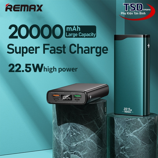 Pin Dự Phòng Remax RPP-129 20000mAh Chính Hãng | Phụ Kiện Tân Bình