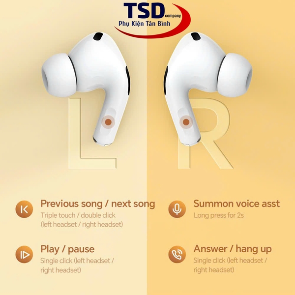 Tai Nghe Bluetooth True Wireless Hoco DMW3 Chính Hãng | Phụ Kiện Tân Bình