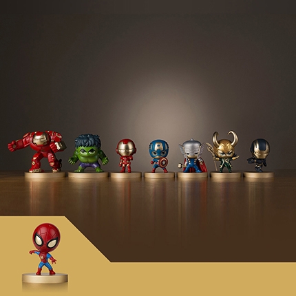 Master Copper Marvel Avengers búp bê kim loại