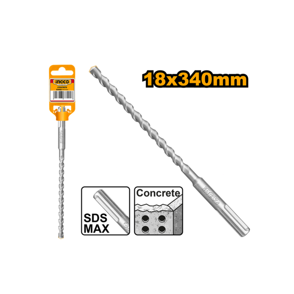 Mũi Khoan Bê Tông Đuôi Gài Sds Max DBH1241802 INGCO