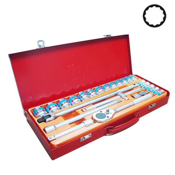 1/2” Bộ tuýp 24 cái hệ Inch TOP KW-S424D-SAE