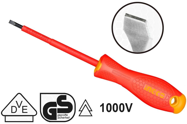 Tua Vít Dẹp Cách Điện HISD814100 INGCO