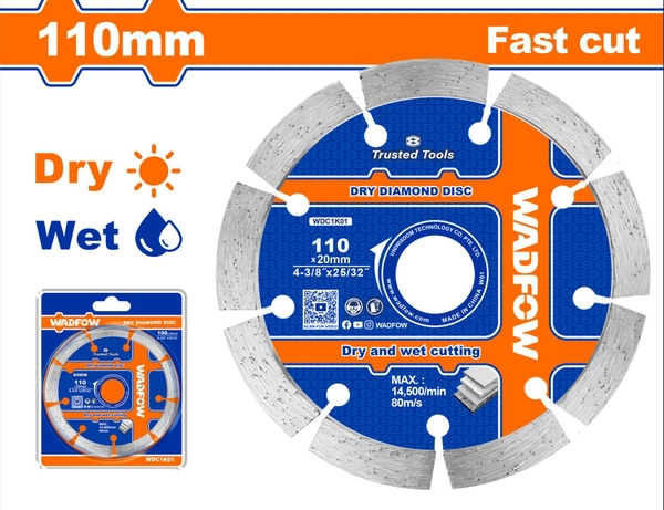 Lưỡi Cắt Gạch Khô-Ướt 110X20Mm WDC1K01 WADFOW
