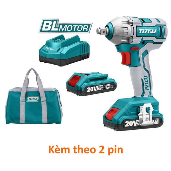 Máy siết buloong dùng pin 20V TIWLI2001 TOTAL