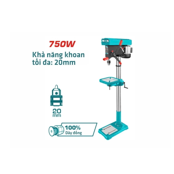 Máy khoan bàn 750W TDP207505 TOTAL