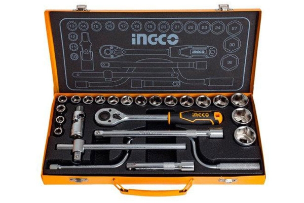 Bộ 24 Cái Đầu Tuýp (1/2Inch) HKTS0243 INGCO