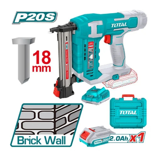 Máy bắn đinh bê tông không chổi than dùng pin 20V TCSTLI3808 TOTAL